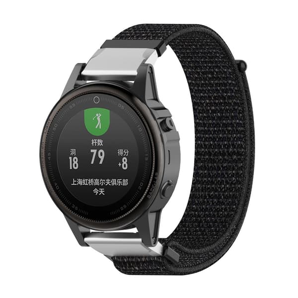 Nylonarmbånd Garmin Fenix 7S Pro Sort