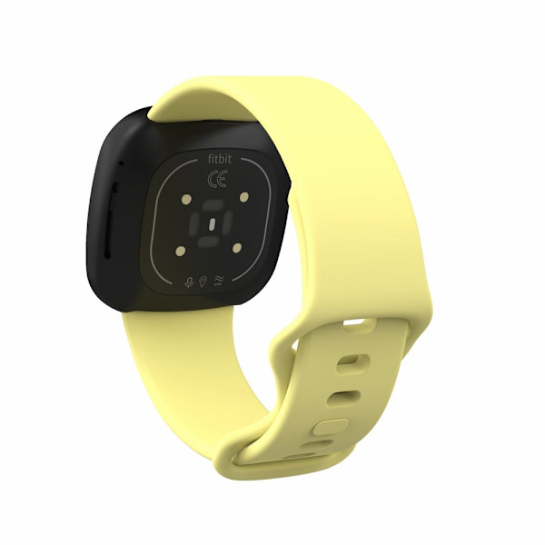 Silikone Rem Fitbit Versa 3/Sense Gul