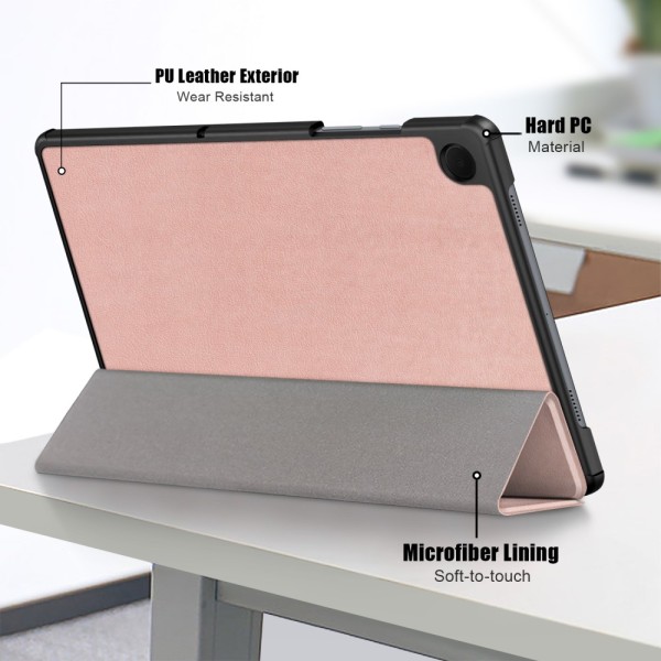 Samsung Galaxy Tab A9 Plus Fodral Tri-fold Roséguld