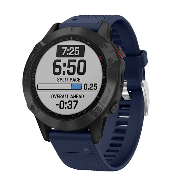 Silikonarmbånd Garmin Fenix 6 Mørkeblå