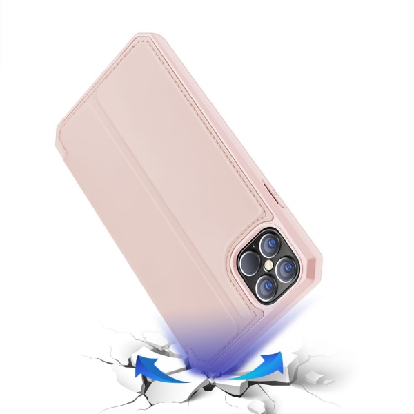 Dux Ducis Skin X Fodral Läder iPhone 12 Pro Max Rosa