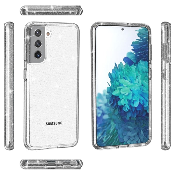 Cover Glittery Powder Design Samsung Galaxy S21 Clear