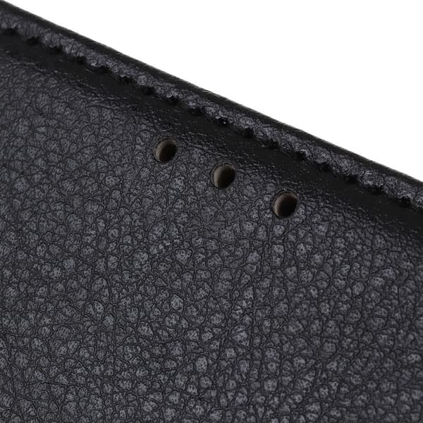 Litchi Skin Classics Läderfodral iPhone 7/8/SE Svart