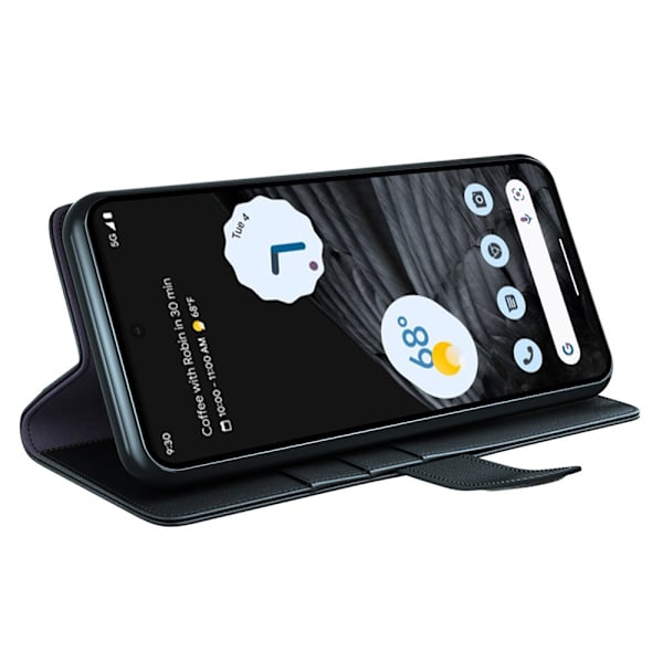 Äkta Läderfodral Google Pixel 7 Svart