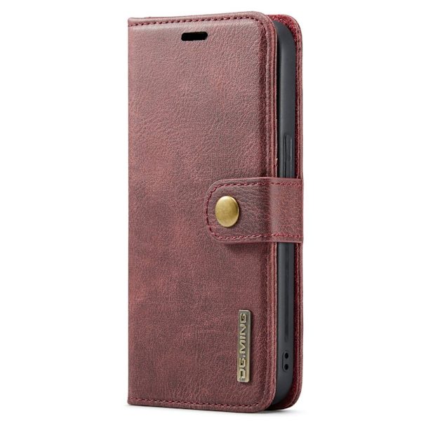 DG.MING 2-in-1 Magnet Wallet iPhone 14 Plus Red