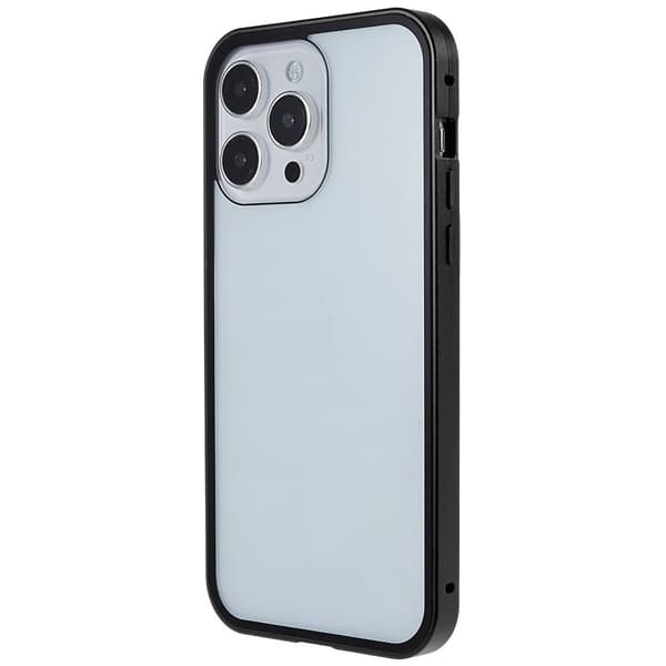 Magnetisk Skal Härdat Glas iPhone 15 Pro Svart
