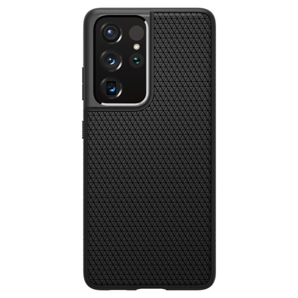 Spigen Liquid Air -kuori Samsung Galaxy S21 Ultra - Musta