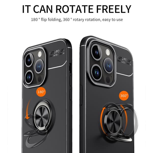 Skal Med Ringhållare iPhone 15 Pro Max Svart