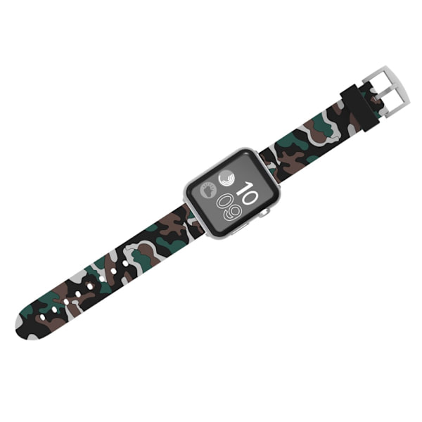 Silikonarmbånd Apple Watch 42/44/45 mm Camouflage Grå