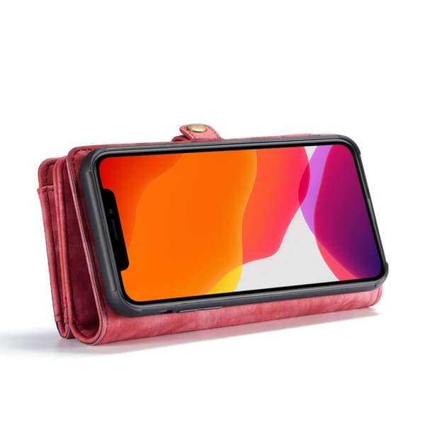 CaseMe Lompakkokotelo Multi-Slot iPhone 11 Pro Max Punainen