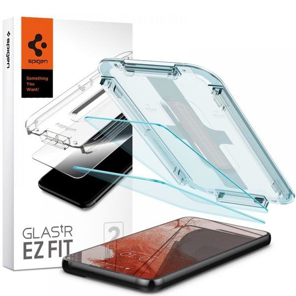 Spigen Samsung Galaxy S22 skærmbeskytter GLAS.tR EZ Fit 2-Pack