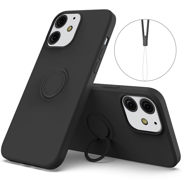 iPhone 13 Mini Skal Med Ringholder Sort