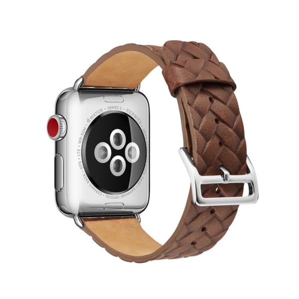 Vävd Läderarmband Apple Watch Ultra 2 49mm Brun