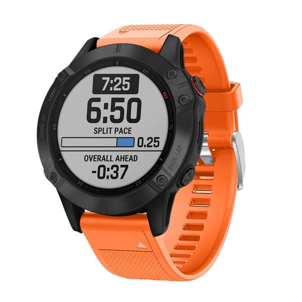 Silikoniranneke Garmin Fenix 7 Oranssi
