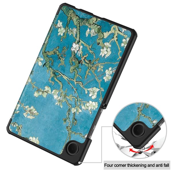Samsung Galaxy Tab A11 Kotelo Tri-fold Kirsikankukat
