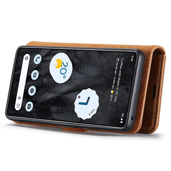 DG.MING 2-i-1 Magnet Pung Google Pixel 8 Pro Cognac