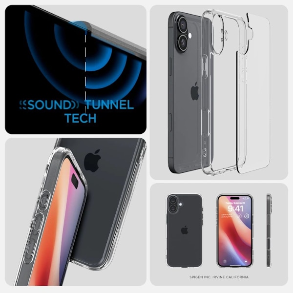 Spigen iPhone 16 Cover Ultra Hybrid Crystal Clear