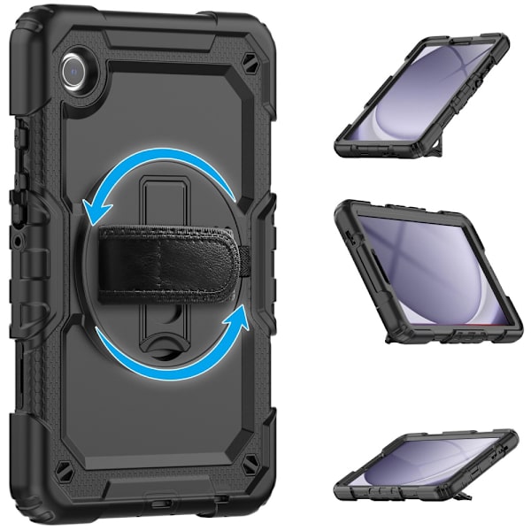 Samsung Galaxy Tab A9 Stødsikkert Hybridcover Sort