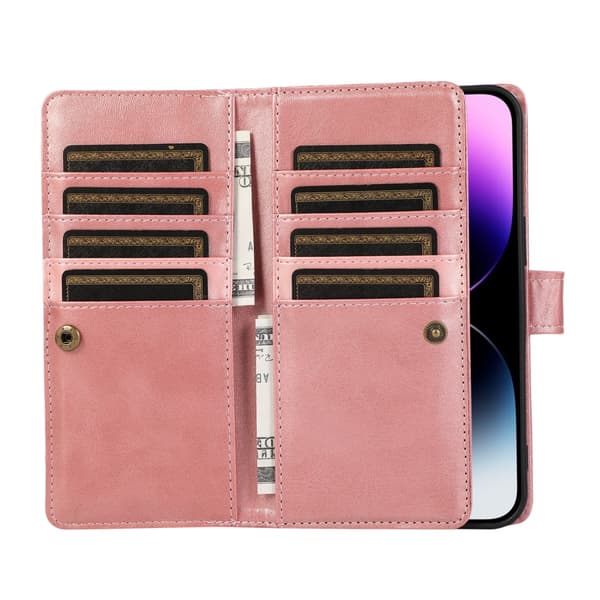 Pungetui Multi-Slot iPhone 16 Pro Roséguld
