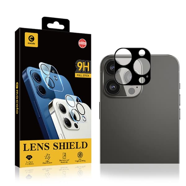 Mocolo Kameraskydd iPhone 13 Pro Max 0.2mm Härdat Glas Svart