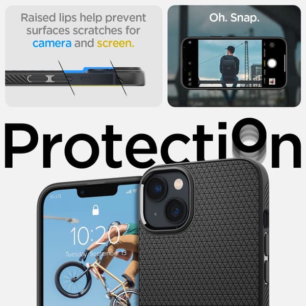 Spigen iPhone 14 Plus -kuori Liquid Air Black