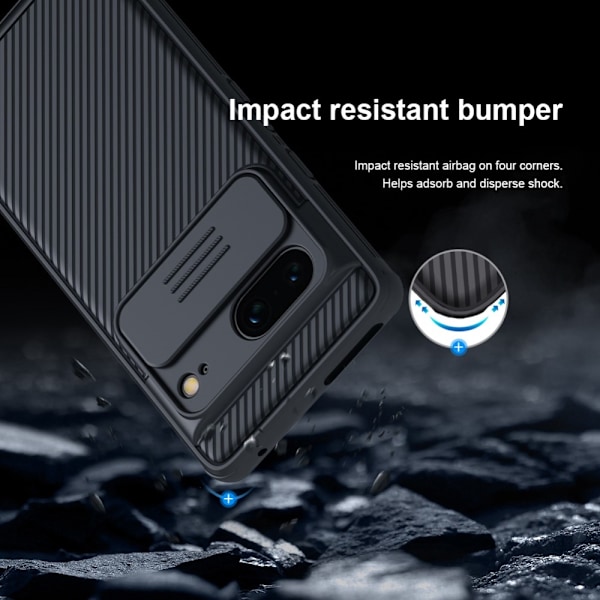 Nillkin CamShield -kuori Google Pixel 7 - Musta