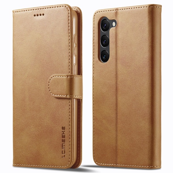 LC.IMEEKE Plånboksfodral Samsung Galaxy S24 Plus Cognac