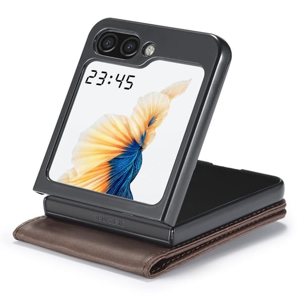 LC.IMEEKE Plånboksfodral Samsung Galaxy Z Flip 7 FE Brun