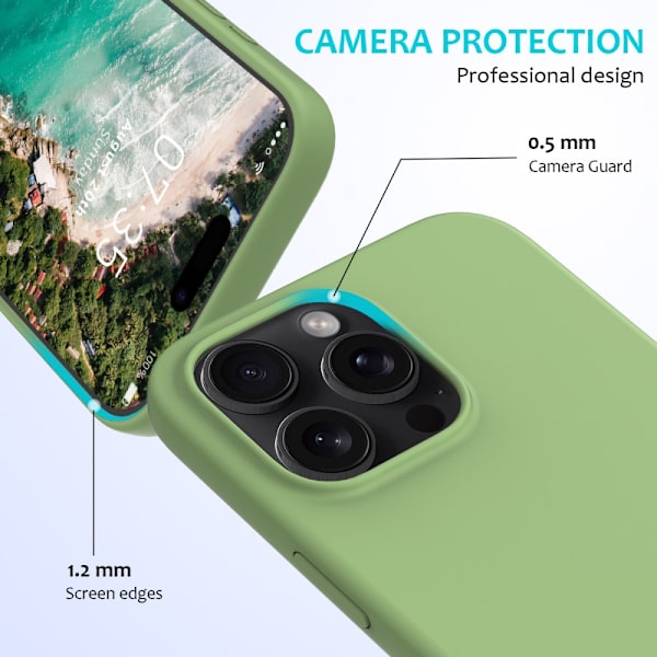 Silikonikuori iPhone 16 Pro Vihreä