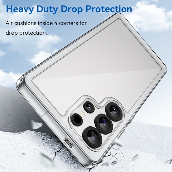 Hybrid Edge Case Samsung Galaxy S25 Ultra Transparent