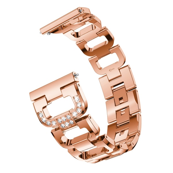 Rhinestone Metal Armbånd Galaxy Watch 42mm Rose Gold