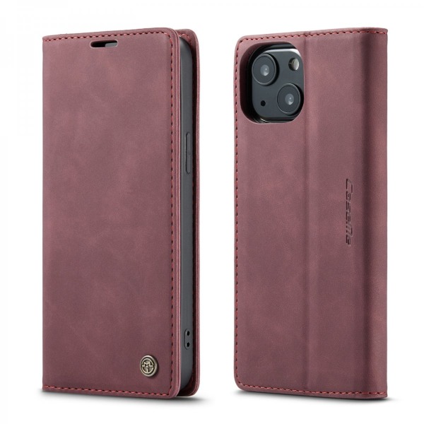 CaseMe Slim Wallet -kotelo iPhone 13 Red