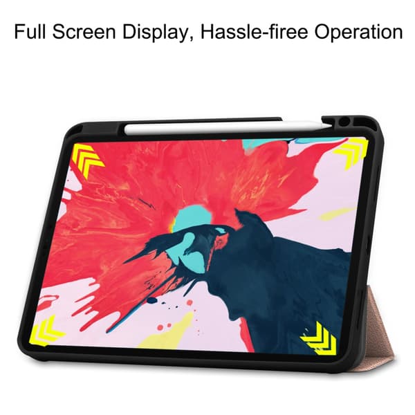 iPad Pro 11 1. generation (2018) Etui Tri-Fold med Pencil-holder Ro