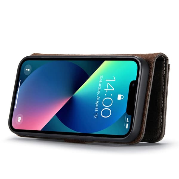 DG.MING 2-i-1 Magnetiskt Plånboksfodral iPhone 15 Brun