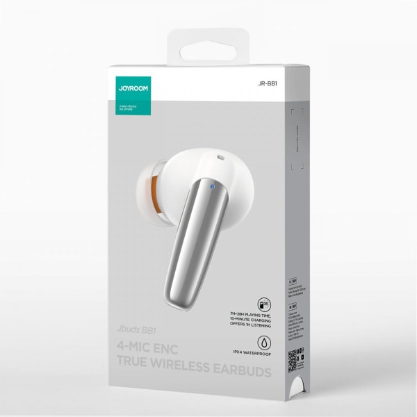 Joyroom Jbuds Series TWS Trådløse In-Ear hovedtelefoner Hvid