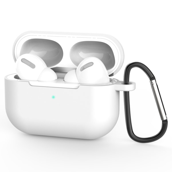 Silikoneskal med karabinhage Apple AirPods Pro White