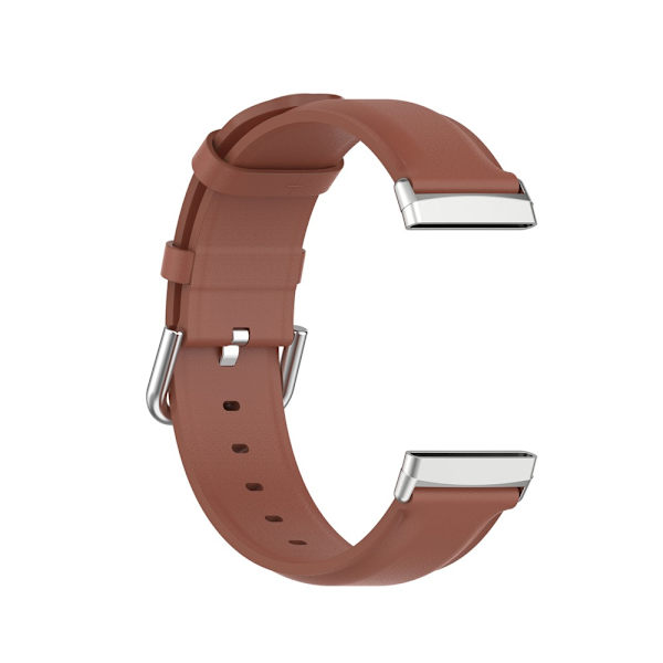 Ægte læderrem til Fitbit Versa 3/Sense Brun