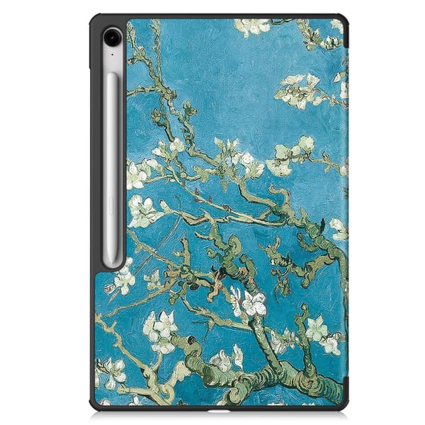 Samsung Galaxy Tab S10 FE Plus Cover Tri-fold Kirsebærblomster