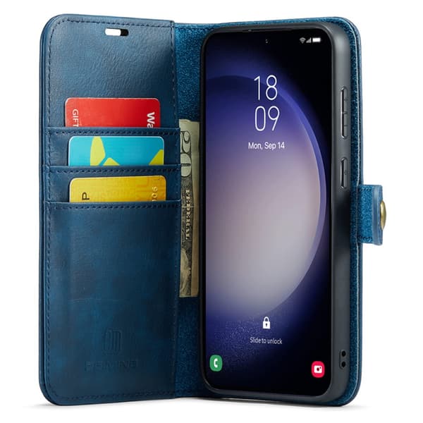 DG.MING 2-i-1 Magnetiskt Plånboksfodral Samsung Galaxy S23 FE Bl