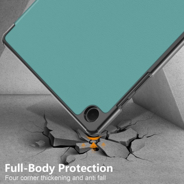 Samsung Galaxy Tab A9 Plus Fodral Tri-fold Grön