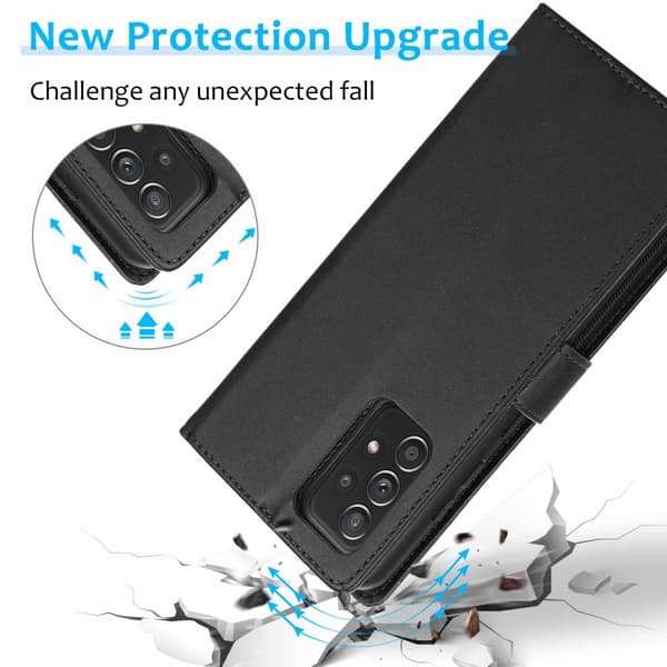Magnet Plånboksfodral Läder Samsung Galaxy A53 Svart