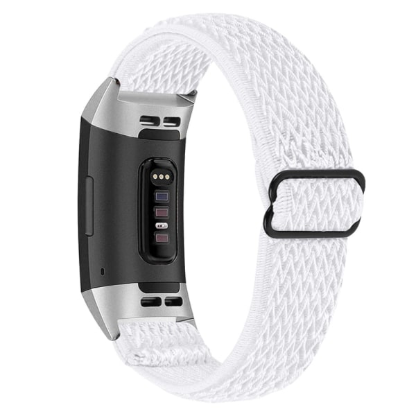 Flettet nylonarmbånd Fitbit Charge 3/4 Hvid