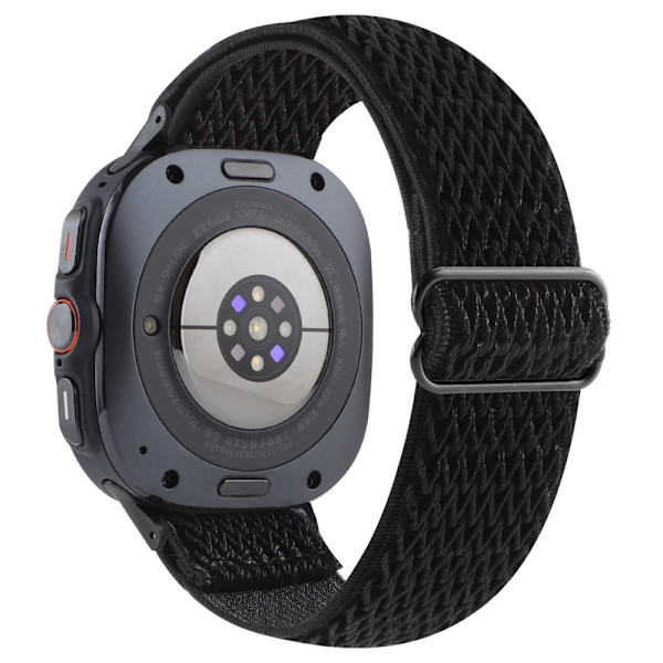 Vævet Nylonarmbånd Samsung Galaxy Watch Ultra 47mm Sort