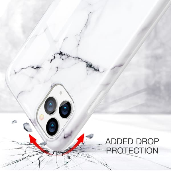ESR Slim Soft Skal iPhone 11 Pro Max Marmor Hvid