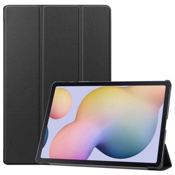 Samsung Galaxy Tab S7 Plus/S8 Plus 12.4 Fodral Tri-fold Svart