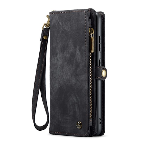 CaseMe Multi-Slot 2-in-1 Lompakko Kotelo Galaxy S25 Plus Musta