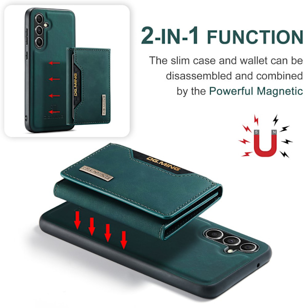 DG.MING 2 in 1 Magnetic Card Slot Case Samsung Galaxy S25 Green