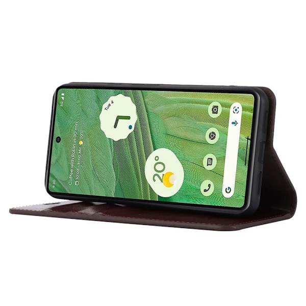 Mobilfodral Google Pixel 8 Pro Äkta Läder Brun