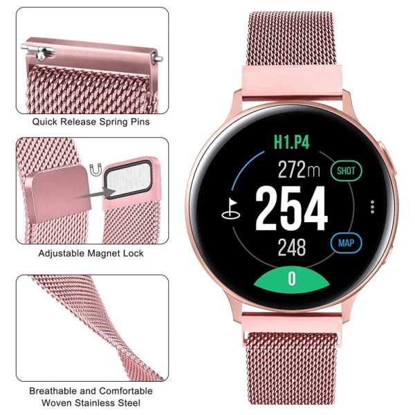 Milanese Armband Samsung Galaxy Watch 5 40/44/Pro 45 mm Rosa