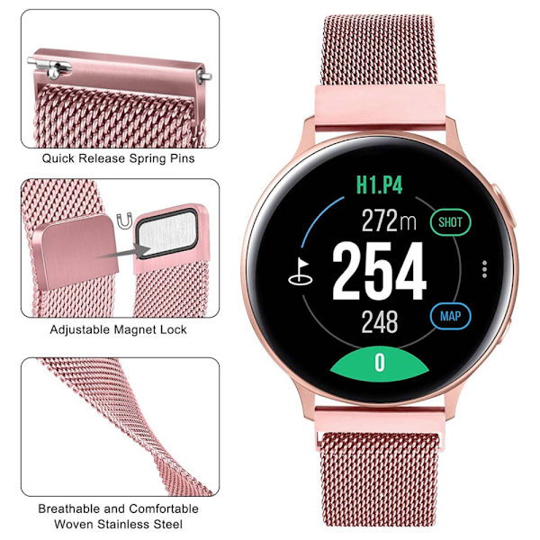 Milanese Armband Samsung Galaxy Watch 5 40/44/Pro 45 mm Rosa